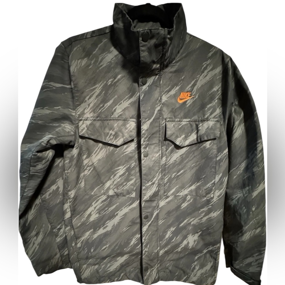 Nike M65 Dri-FIT Men’s Small Woven Full Zip Track Jacket Black Camo